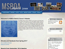 Tablet Screenshot of msboa-district7.org